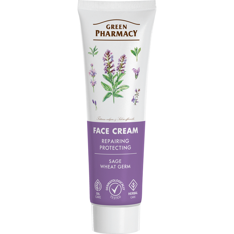 Krem do twarzy regeneracja i ochrona Green Pharmacy 100ml