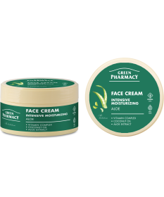 Krem do twarzy intensywne nawilżenie aloes Green Pharmacy 200ml