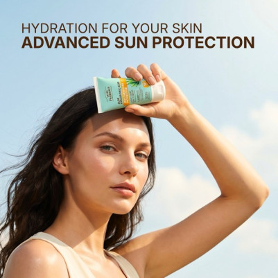 Aloes + Kwas Hialuronowy Nawilżający i Ochronny Lekki krem do twarzy na dzień SPF 50 Green Pharmacy 50ml