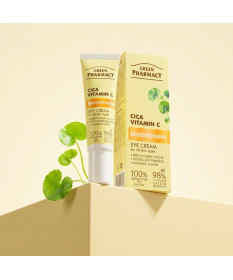 Cica + Witamina C Rozświetlający krem pod oczy Green Pharmacy 15ml