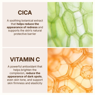 Cica + Witamina C Rozświetlający krem do twarzy na dzień SPF 50+ Green Pharmacy 50ml