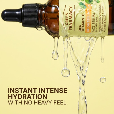 Cica + Witamina C Serum do twarzy rozświetlające Green Pharmacy 30 ml