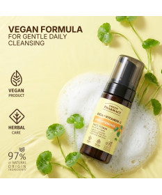 Cica + Witamina C Rozświetlająca pianka do mycia twarzy Green Pharmacy 150ml