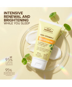 Cica + Witamina C Rozświetlająca nocna maseczka-krem do twarzy Green Pharmacy 50ml