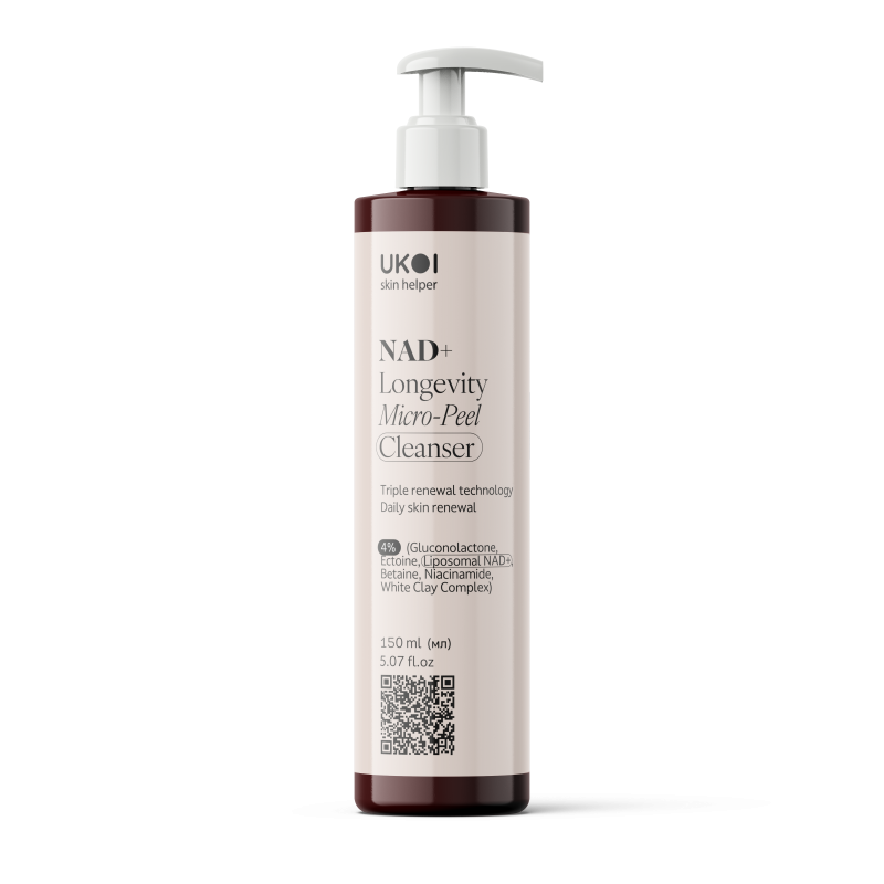 UKOI NAD+ Longevity Żel Oczyszczający z efektem mikroeksfoliacji 150ml