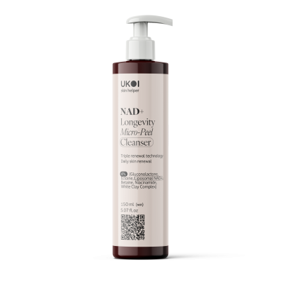 UKOI NAD+ Longevity Żel Oczyszczający z efektem mikroeksfoliacji 150ml