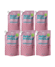 ZESTAW Mydło w płynie do ciała arbuzowe (refill) - 700ml 6szt