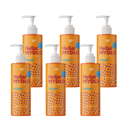 Mydło w płynie do ciała. Mango - 500 ml x6