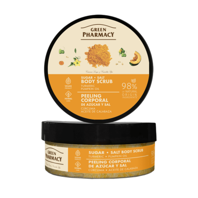 Cukrowy peeling do ciała Kurkuma i olejek dyniowy OUTLET