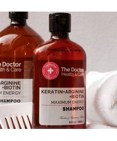 Health & Care. Wzmacniający szampon do włosów. Keratyna + arginina + biotyna - 355ml OUTLET