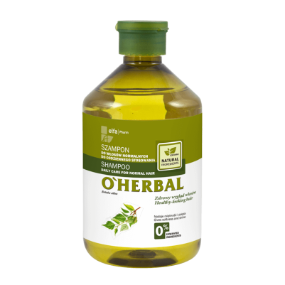 copy of Szampon do włosów normalnych do codziennego stosowania z ekstraktem z brzozy O'Herbal 500ml
