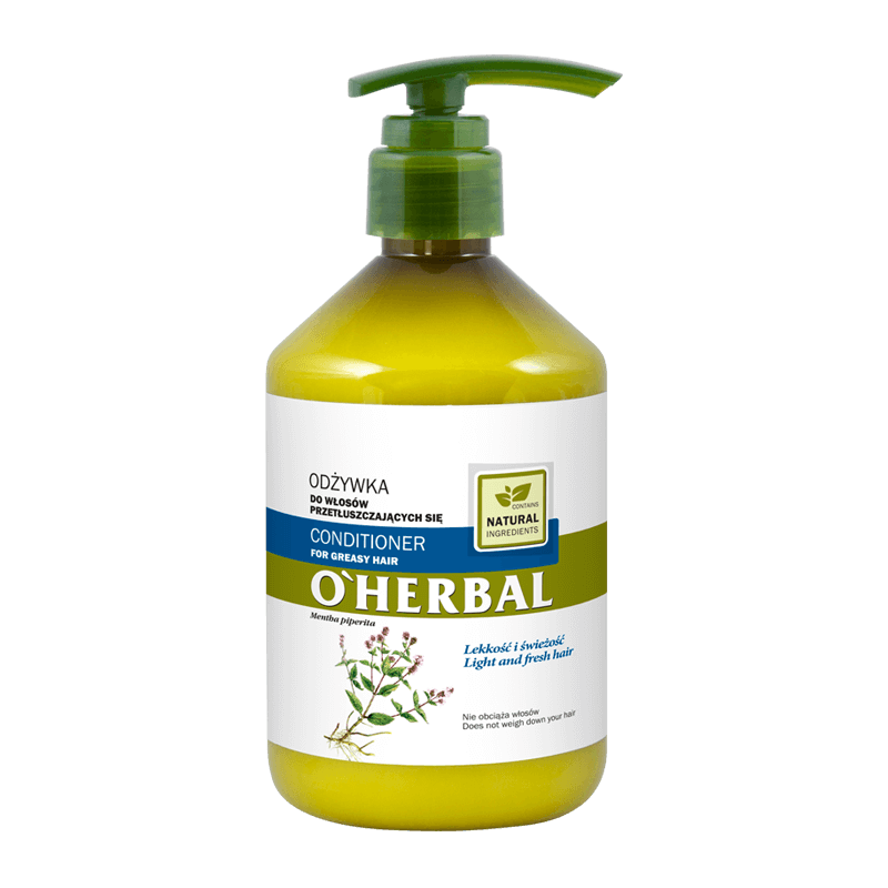 copy of Odżywka do włosów przetłuszczających się z ekstraktem z mięty O'Herbal 500ml