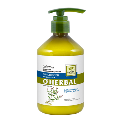 copy of Odżywka do włosów przetłuszczających się z ekstraktem z mięty O'Herbal 500ml