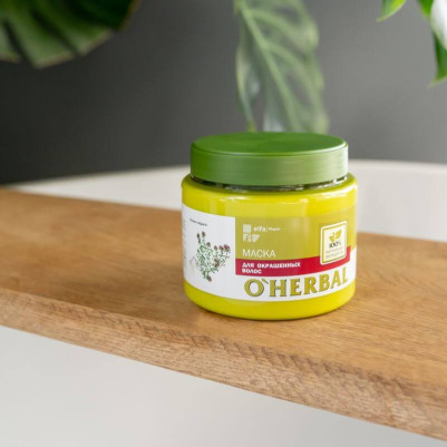 Maska do włosów farbowanych z ekstraktem z tymianku O'Herbal 500ml OUTLET