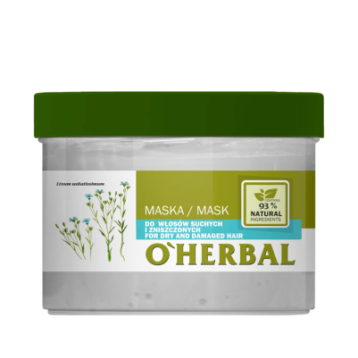 copy of Maska do włosów suchych i zniszczonych z ekstraktem z lnu O'Herbal 500ml