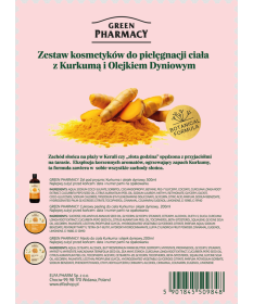 Zestaw kosmetyków do pielęgnacji ciała, Kurkuma i Olejek Dyniowy OUTLET