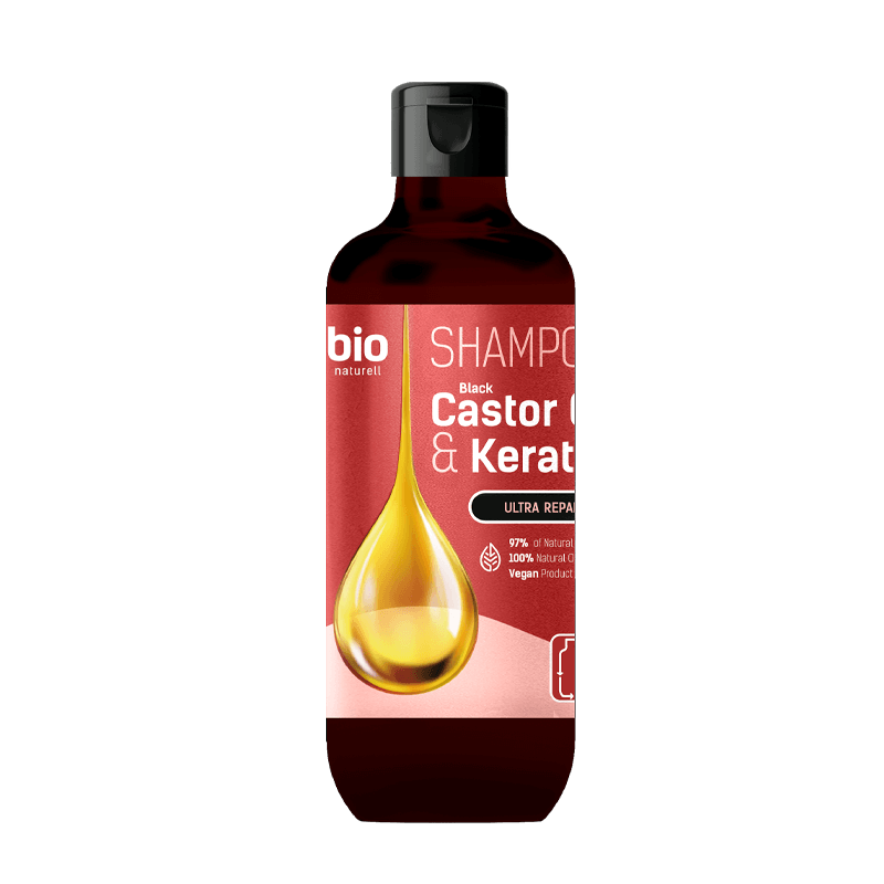 Black Castor Oil & Keratin Szampon dla wszystkich typów włosów 355ml