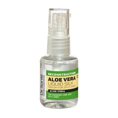 Aloe Vera. Jedwab w płynie serum odbudowa na rozdwajające się końcówki Dr. Sante 30ml