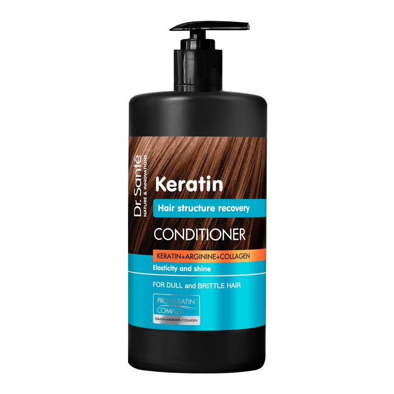 Keratin Hair. Odżywka do włosów matowych i łamliwych. Odbudowa struktury włosów - 1000 ml
