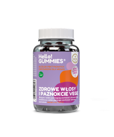 Zdrowe włosy i paznokcie Vege żelki suplement diety Hello!Gummies 180g