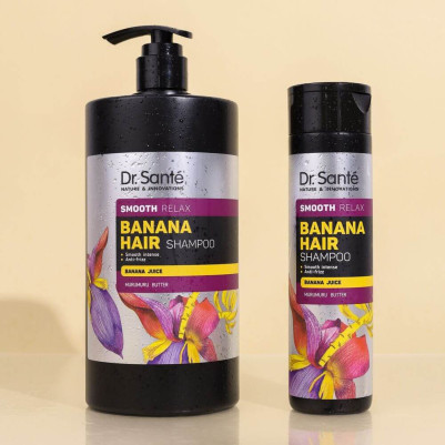 BANANA HAIR smooth relax Szampon Dr. Sante 1000ml