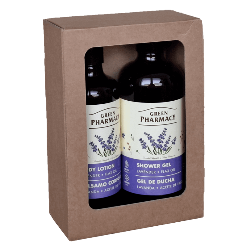 Zestaw prezentowy GREEN LAVENDER & FLAX OIL Green Pharmacy