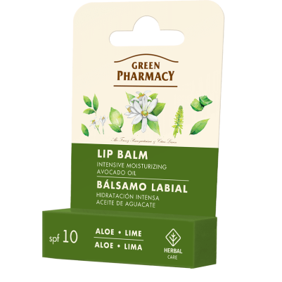 Balsam do ust Aloes i Limonka intensywne nawilżanie Green Pharmacy 3,6g