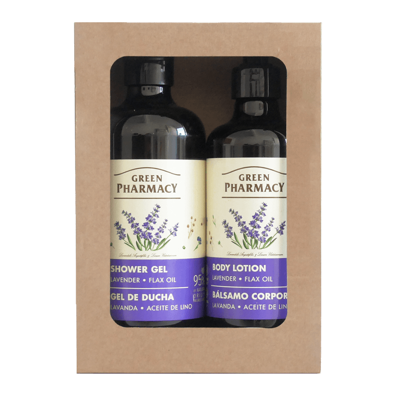 Zestaw prezentowy GREEN LAVENDER & FLAX OIL Green Pharmacy