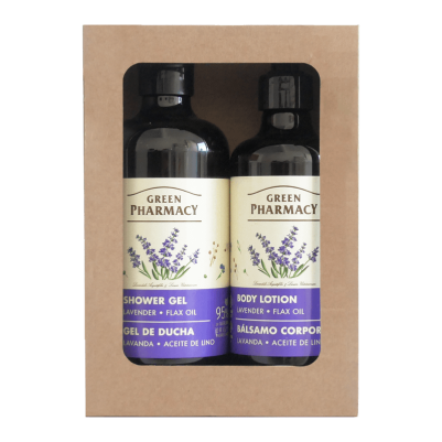 Zestaw prezentowy GREEN LAVENDER & FLAX OIL Green Pharmacy