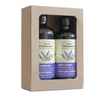 Zestaw prezentowy GREEN LAVENDER & FLAX OIL Green Pharmacy